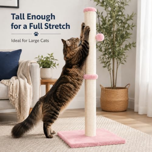 Dimaka Tall Cat Scratching Post, Claw Scratcher - Image 4