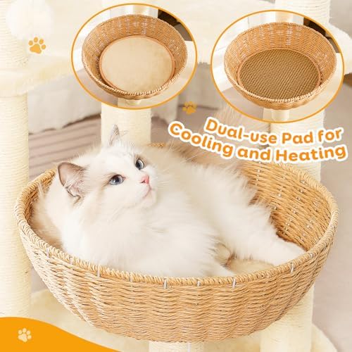 52-Inch Modern Cat Tree for Large Cats - Image 6