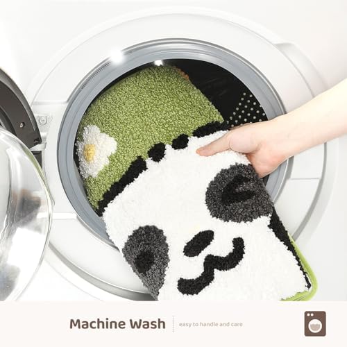 Molesun Panda Bath Mat 16x24, Soft Absorbent Microfiber Bath Rugs - Image 7