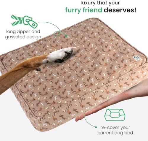 Molly Mutt Washable Dog Bed Cover, Cotton Dog Bed Cover, Daysleeper - Image 5