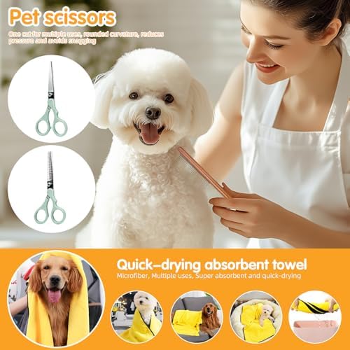 Oromaviela 12PCS Dog Grooming Kit, Grooming Supplies - Image 7