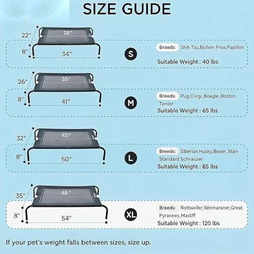 Cooling Elevated Dog Bed for Extra Large Dogs - Image 2