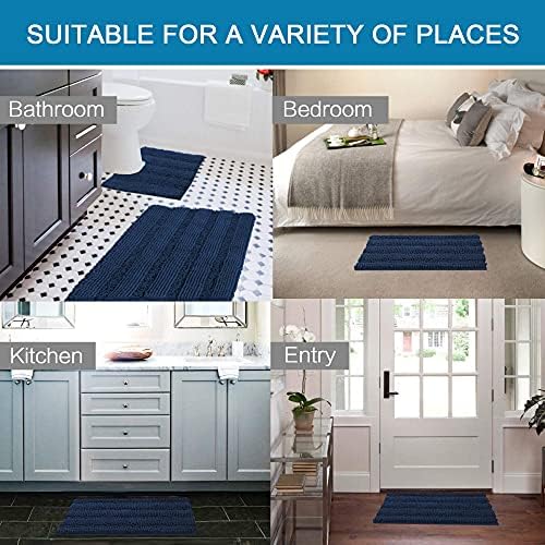 H.VERSAILTEX Bathroom Rugs Bath Rug Set 2 Piece Bathroom Contour Rug Toilet Mat - Image 6