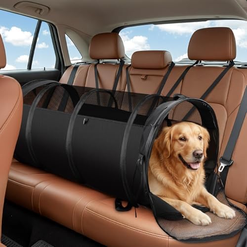Abbylike Dog Crate for Car, Pet Travel Tube Car Crate Large Kennel, Pet by Abbylike