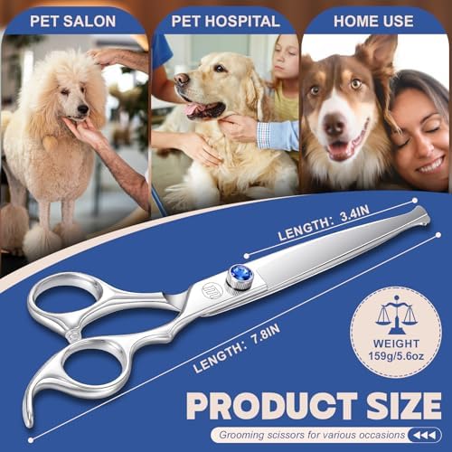 Moontay Professional 7.0" Dog Straight Grooming Scissors - Image 7