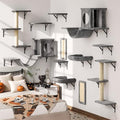 12-in-1 Cat Wall Shelves, Wall Mounted Cat Climber by KAMABOKO