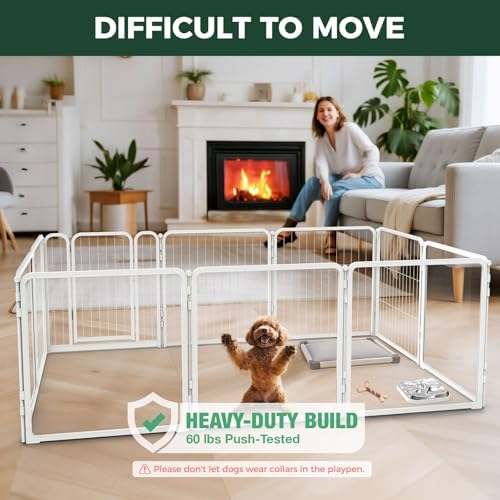 FXW AuraSpace Pro Acrylic & Wire Mesh Indoor Dog Playpen, 10 Panels - Image 2