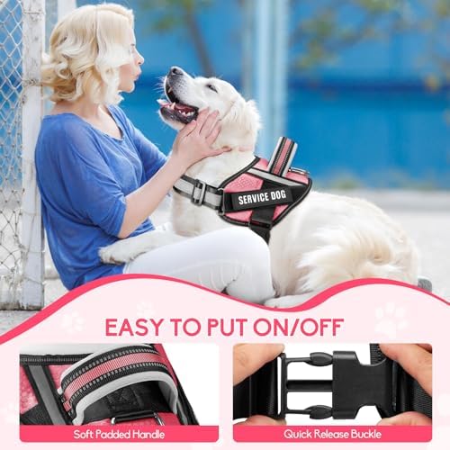 Service Dog Vest Harness and Leash Set, Animire in Training Dog Harness - Image 3