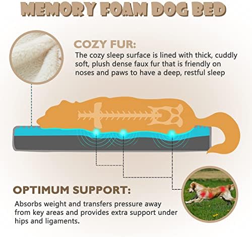 WATANIYA PET Cooling Dog Beds for Large Dogs, 35-Inch Dog Crate Bed - Image 2