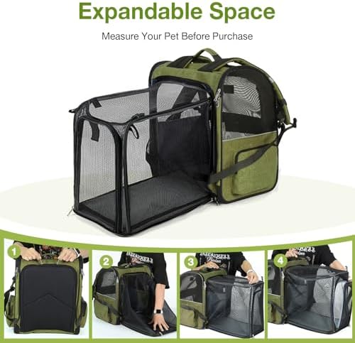 Large Cat Backpack Carrier Expandable Pet Carrier Backpack - Image 4