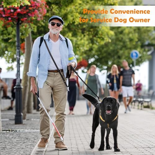 Leather Dog Leash 8ft, Soft Multi-Function 6 in 1 Leather Training Walking Lead - Image 5