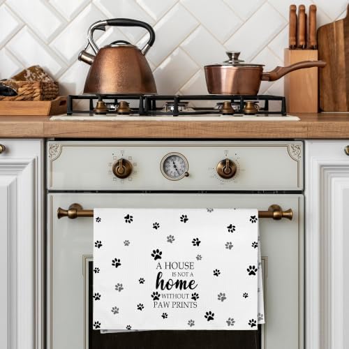 White Paw Farmhouse Kitchen Towels Decor Gifts - Image 4