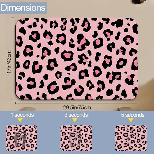 Bath Mats for Bathroom, Modern Stylish Diatomaceous Bath Rug Quick Dry - Image 2