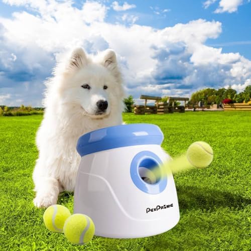 PetPrime Dog Automatic Ball Launcher Dog Interactive Fetch Toy Pet 2'' Thrower by PetPrime
