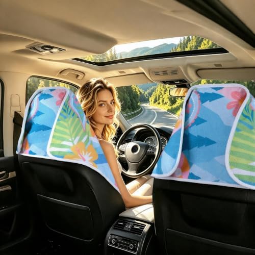 Waterproof Car Seat Cover Towel, Mountain Flowers - Image 4