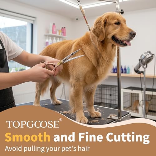 Professional Curved Dog Grooming Scissors 7.5'' 440C Stainless Steel Pet - Image 3