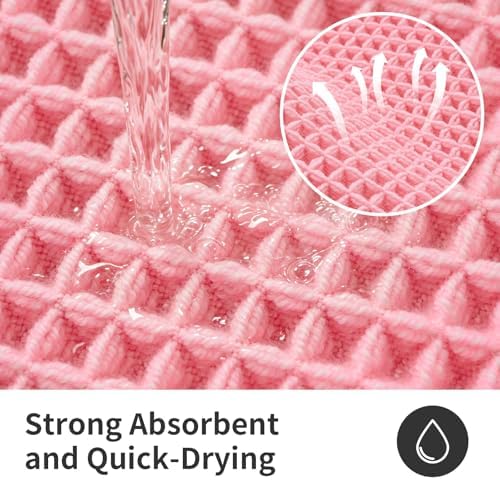 ILANGO Upgraded Waffle Bath Rug 24x72, Super Absorbent Non Slip Bath Mat - Image 6