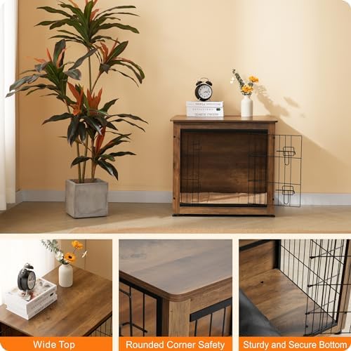 DWANTON 27" Dog Crate Furniture, Dog Kennel Indoor, - Image 6