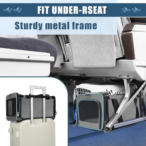 GAPZER Cat Carrier Alaska, Southwest Airline Approved TSA 17x11x9.5 Inches - Image 3