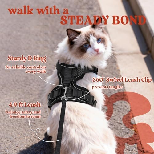 rabbitgoo Cat Harness and Leash Set, Escape Proof Vest - Image 5