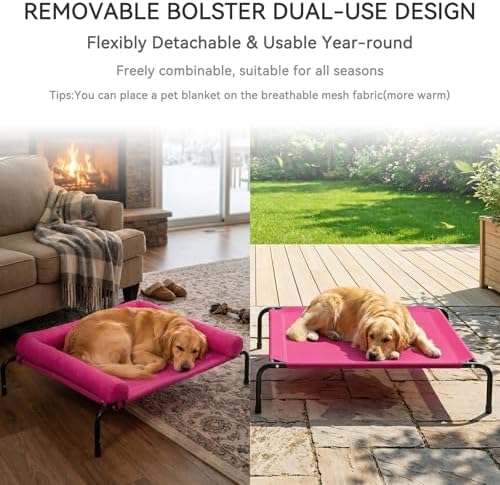 Cooling Elevated Dog Bed for Large Dogs, Indoor & Outdoor Raised Dog Bed - Image 6