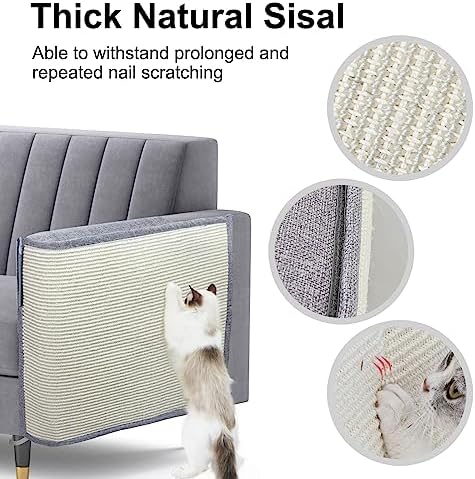 Upgraded Cat Scratch Furniture Protector, Cat Scratch Sofa Arm Sheild - Image 3