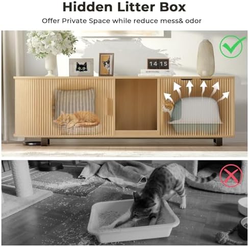 62'' Cat Litter Box Enclosure - Image 4