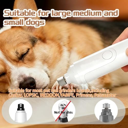 Dog Nail Grinder Head Bits 3PCS, Diamond Rotary Nail Grinder Bits - Image 3