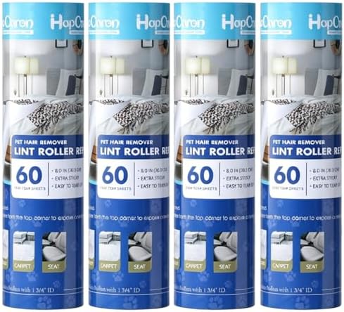 Lint Roller Refills 8", 240 Sheets, by HapChron