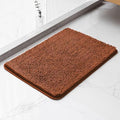 Chenille Bathroom Rug 17"x24" Rust, Non-Slip Plush Bath Mat by Kildoss