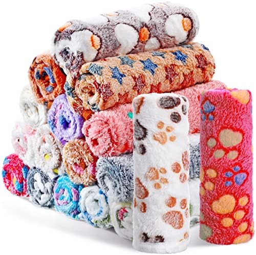 Chumia 18 Pcs Fleece Puppy Blanket by Chumia