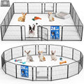 Dog Playpen Outdoor, 24 Inch Height 16 Panels Foldable Dog Pens Outside by HomePage