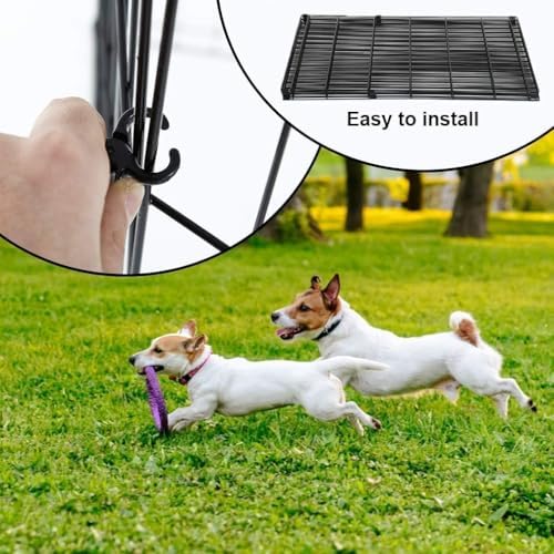 BestPet | Foldable Dog Playpen | 24 Inch, 8 Panels | Metal Pet Exercise Pen - Image 2