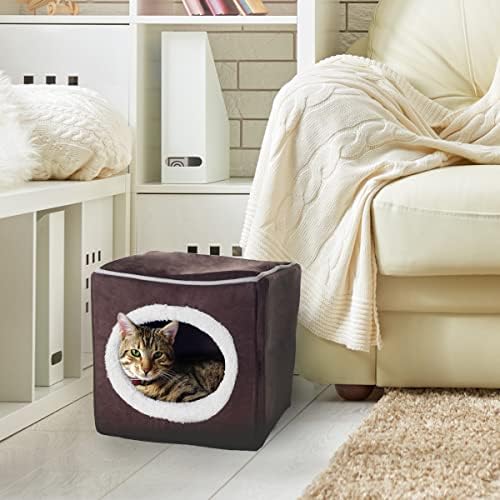 Cat House - Indoor Bed with Removable Foam Cushion - Cat Cave - Image 2