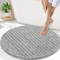 Smiry Bathroom Rugs Round 30X30, Extra Soft Rubber Backing Bath Mats by Smiry