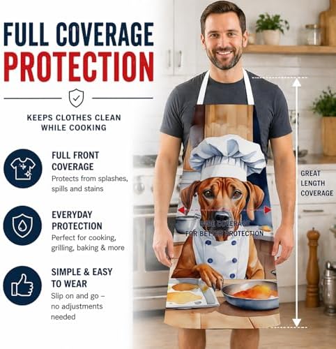 Caroline's Treasures Rhodesian Ridgeback The Chef Apron Cooking Kitchen Server - Image 3