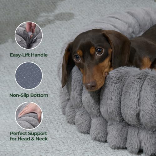 BALANCE Luxury Donut Dog Bed, 24 Inches Round Dog Beds - Image 6