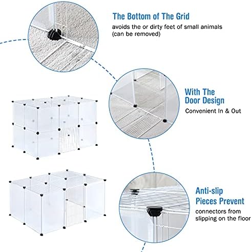 BRIAN & DANY Pet Dog Playpen, Portable Small Animal Transparent Fence Panels - Image 3