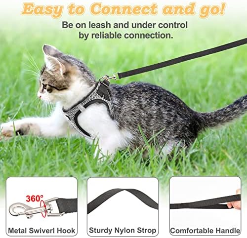 Cat Harness and Leash for Walking Escape Proof, Adjustable Kitten Vest Harness - Image 3