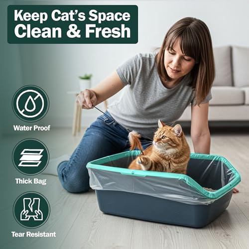 50 Count Jumbo Litter Box Liners, 39x22 Inches – Extra Thick, Heavy Duty - Image 3