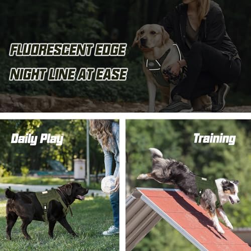 AUROTH Dog Harness for Large Dogs, No Pull Tactical Dog Vest Heavy Duty - Image 6