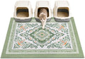 Unicorn Catcher 40"x30" Cat Litter Mat Non-Slip Washable Litter Box Mat by UnicornCatcher
