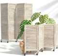 Amsleekey 4 Panel Wood Room Divider by Amsleekey