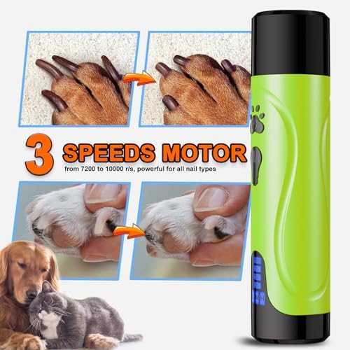 YABIFE Dog Nail Grinder, Dog Nail Trimmers and Clippers Kit, Super Quiet - Image 5