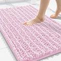 Smiry Bathroom Rugs 30X20, Extra Soft Rubber Backing Chenille Bath Mats by Smiry