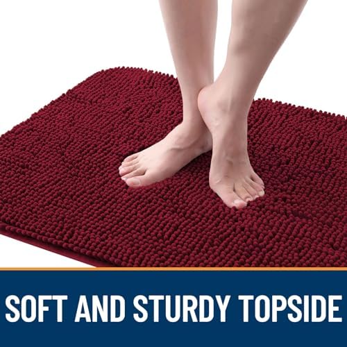 OLANLY Dog Door Mat for Muddy Paws 40x32, Super Absorbent Chenille Mud Mat - Image 4