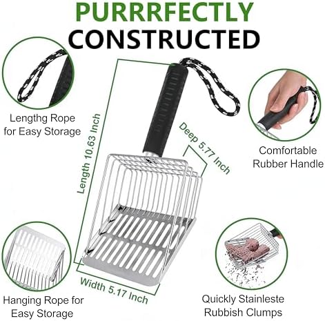304 Stainless Steel Cat Litter Scooper - Image 7