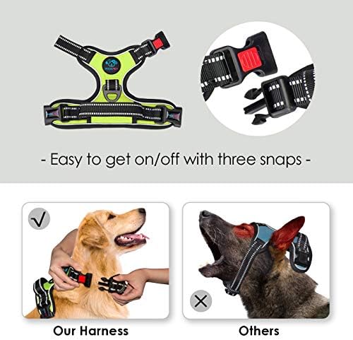 PHOEPET No Pull Dog Harnesses for Small Dogs Reflective Adjustable - Image 3