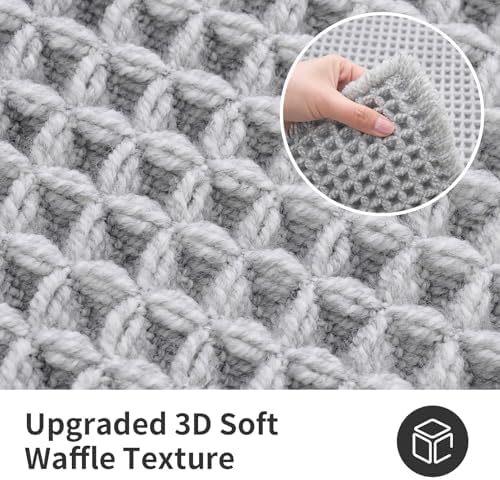 ILANGO Upgraded Waffle Bath Rug 24x60, Super Absorbent Non Slip Bath Mat - Image 5