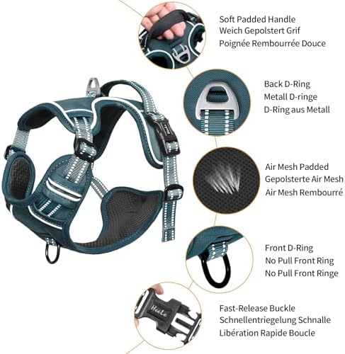 HEELE Dog Harness for Small Dogs No Pull Dog Vest Harness for Small Dog - Image 2